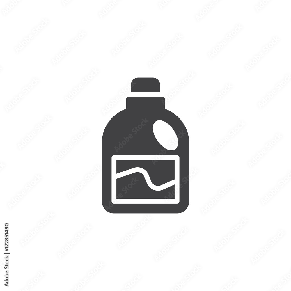 Cleaner flacon icon vector, filled flat sign, solid pictogram isolated on white. Symbol, logo illustration. Cleaner flacon icon vector, filled flat sign, solid pictogram isolated on white. Symbol, logo illustration.