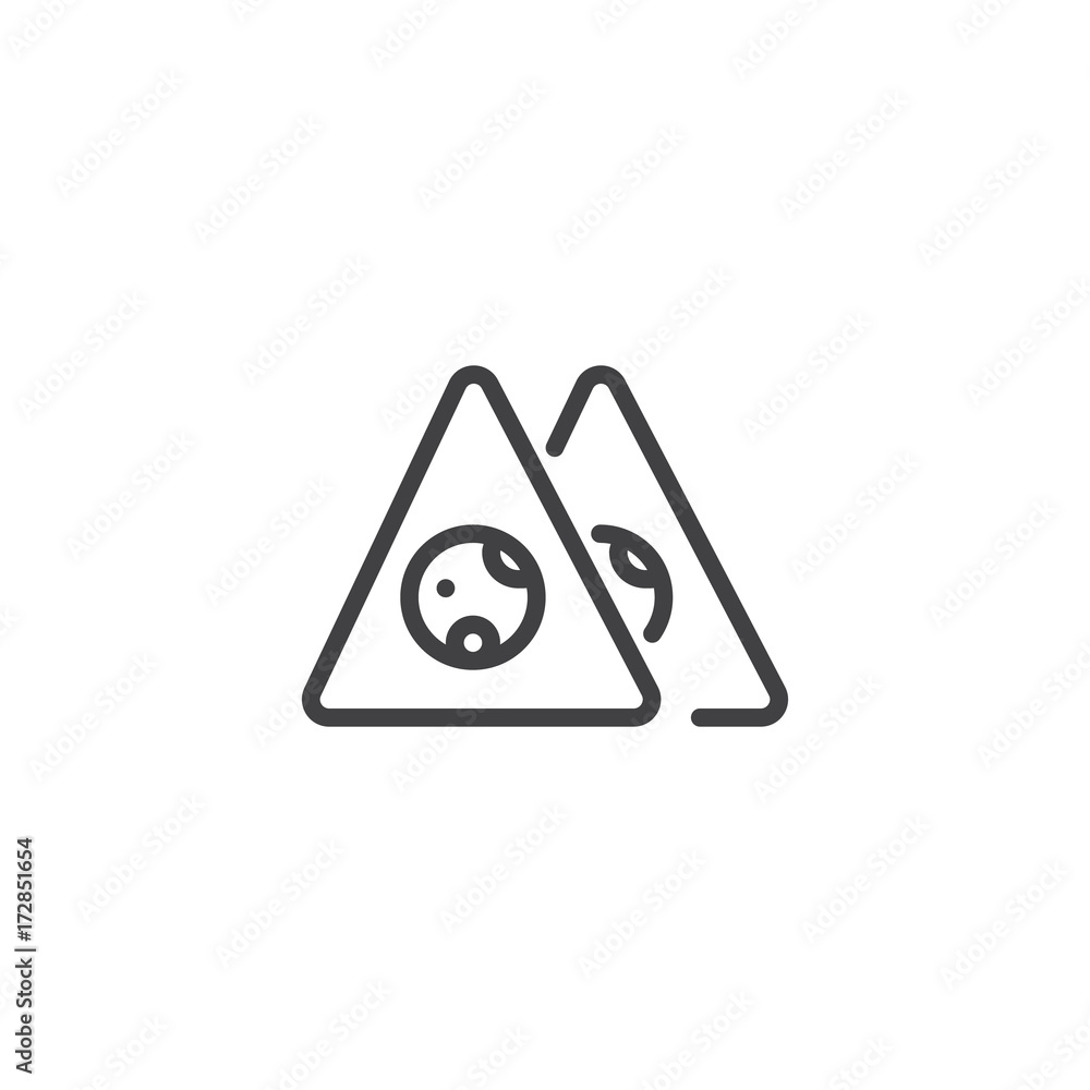 Cheese line icon, outline vector sign, linear style pictogram isolated on white. Symbol, logo illustration. Editable stroke Cheese line icon, outline vector sign, linear style pictogram isolated on white. Symbol, logo illustration. Editable stroke
