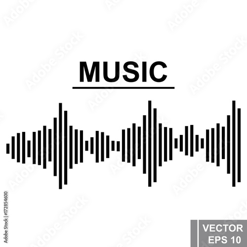 Music. Sound. bit. Wave. Sound. For your design.