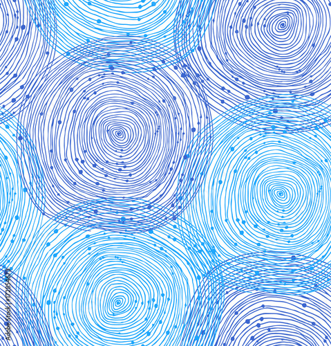 Beauty seamless spiral pattern. Vector texture