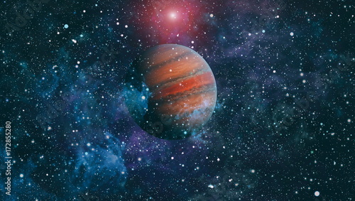 Fototapeta Naklejka Na Ścianę i Meble -  Universe scene with planets, stars and galaxies in outer space showing the beauty of space exploration. Elements furnished by NASA

