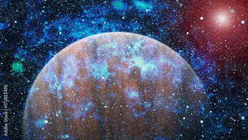 Fototapeta Naklejka Na Ścianę i Meble -  Universe scene with planets, stars and galaxies in outer space showing the beauty of space exploration. Elements furnished by NASA

