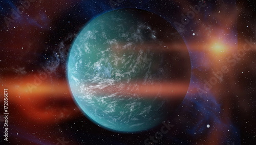 Fototapeta Naklejka Na Ścianę i Meble -  Planet - Elements of this Image Furnished by NASA 