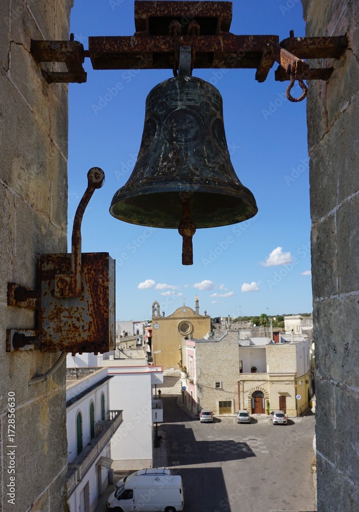 Obraz premium Campana, Chiesa del Carmine a Torrepaduli - Ruffano (LE), Puglia, Italia