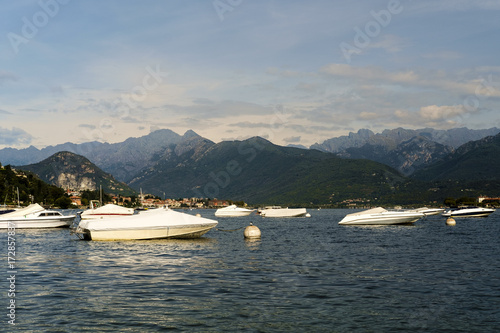 Boote auf dem 'Lago Maggiore', Italien
