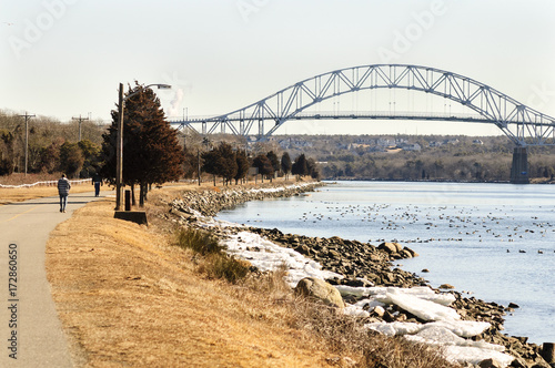 Winter morning Cape Cod Canal