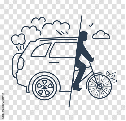 silhouette  World Car free Day