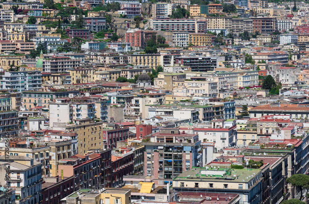 Naples (Campania, Italy) - The historic center of the biggest city of south Italy. Here in particular: the cityscpe from Posillipo terrace