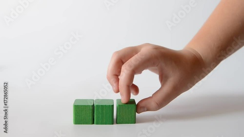bunte Bausteine Pyramide
