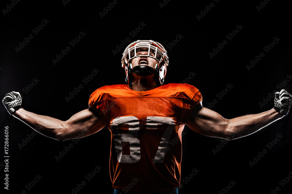 American football sportsman player