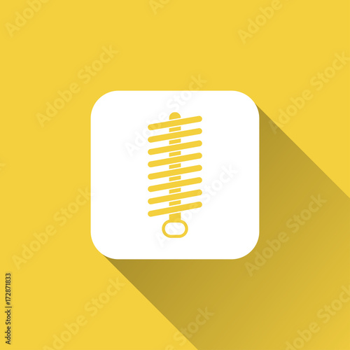 damper icon with long shadow