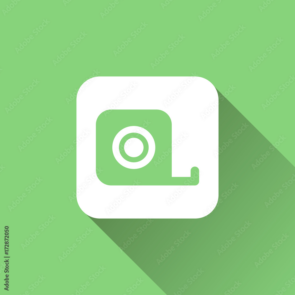 Measuring icon with long shadow Measuring icon with long shadow