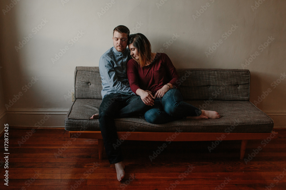 Couple in Brooklyn Apartment Couple in Brooklyn Apartment