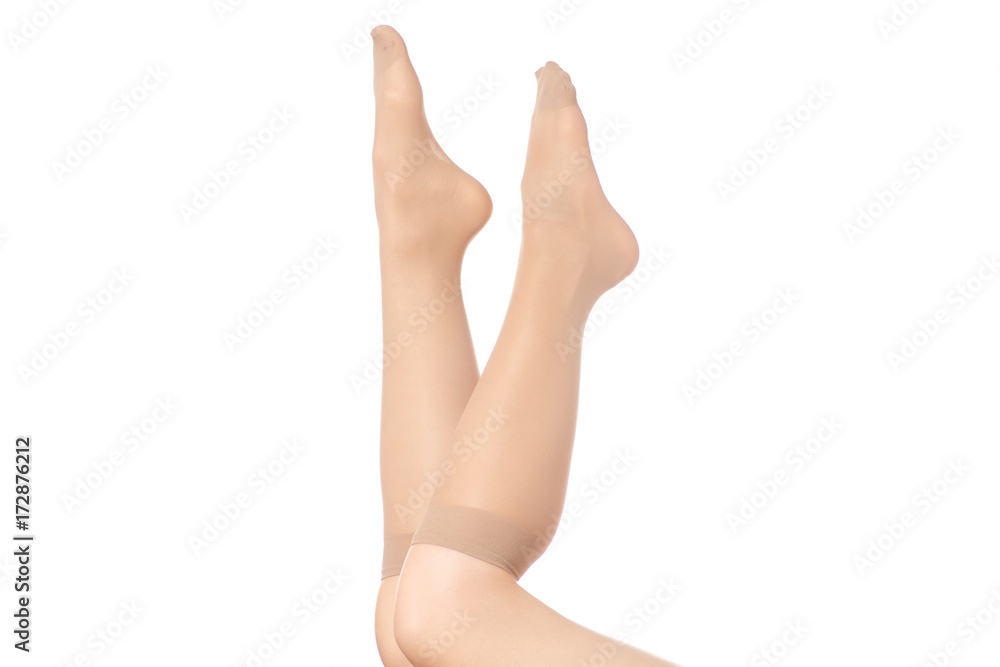 Female legs socks stockings body isolated Female legs socks stockings body isolated