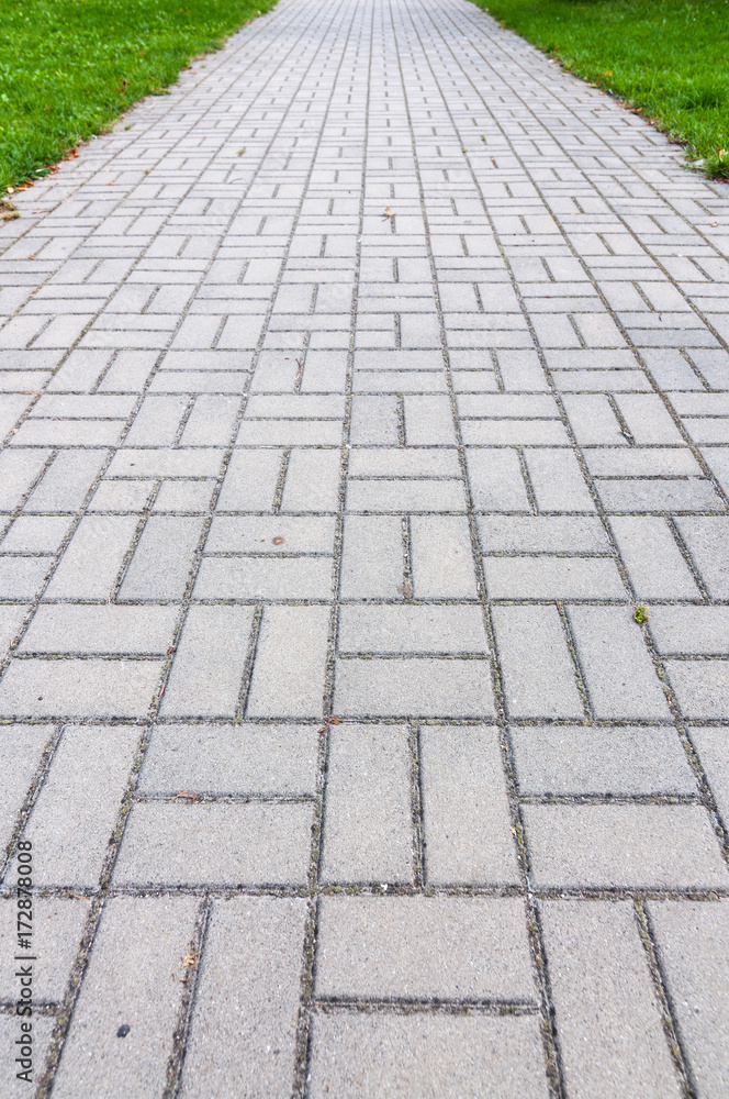 Pavement of cobblestones