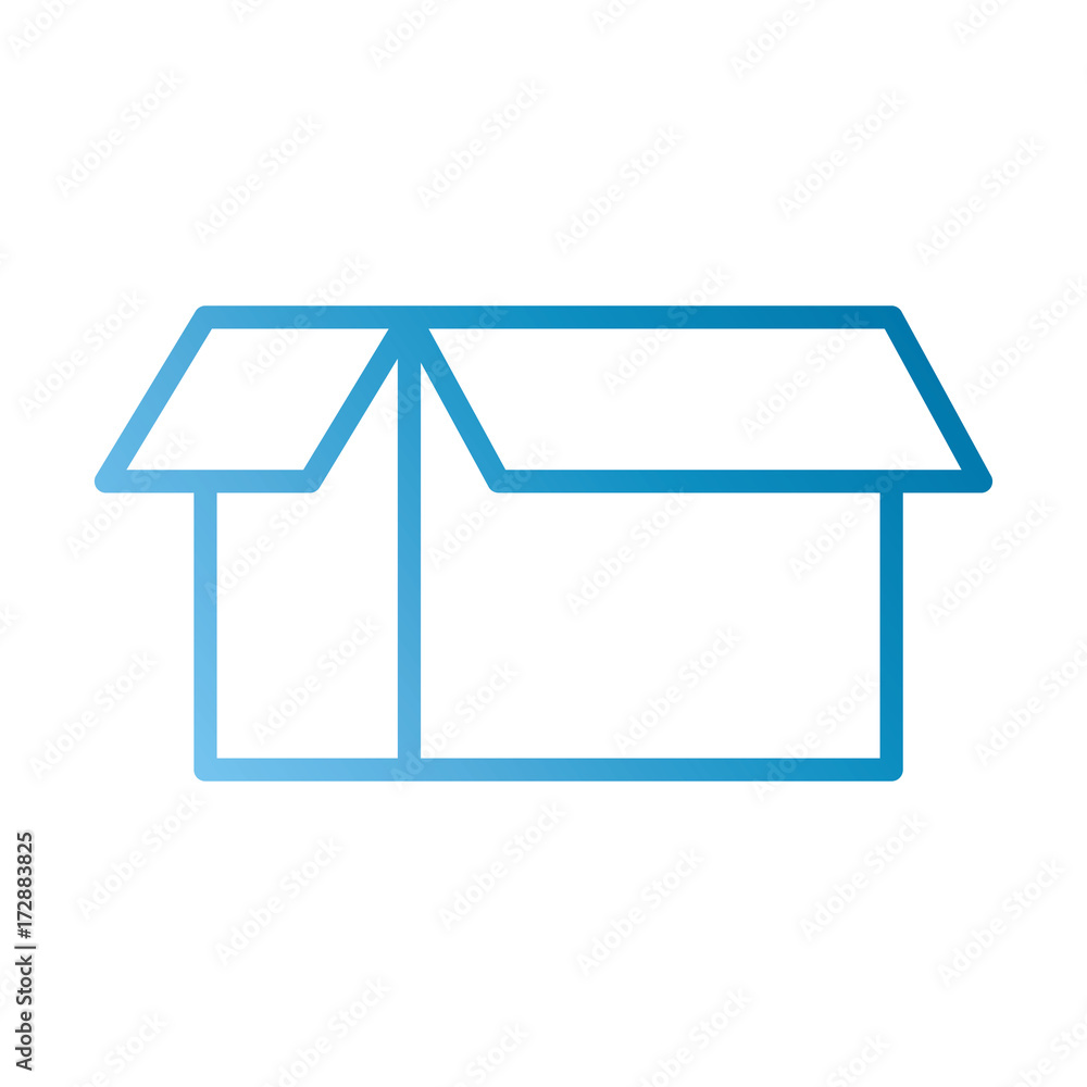 cardboard box delivery business element vector illustration cardboard box delivery business element vector illustration