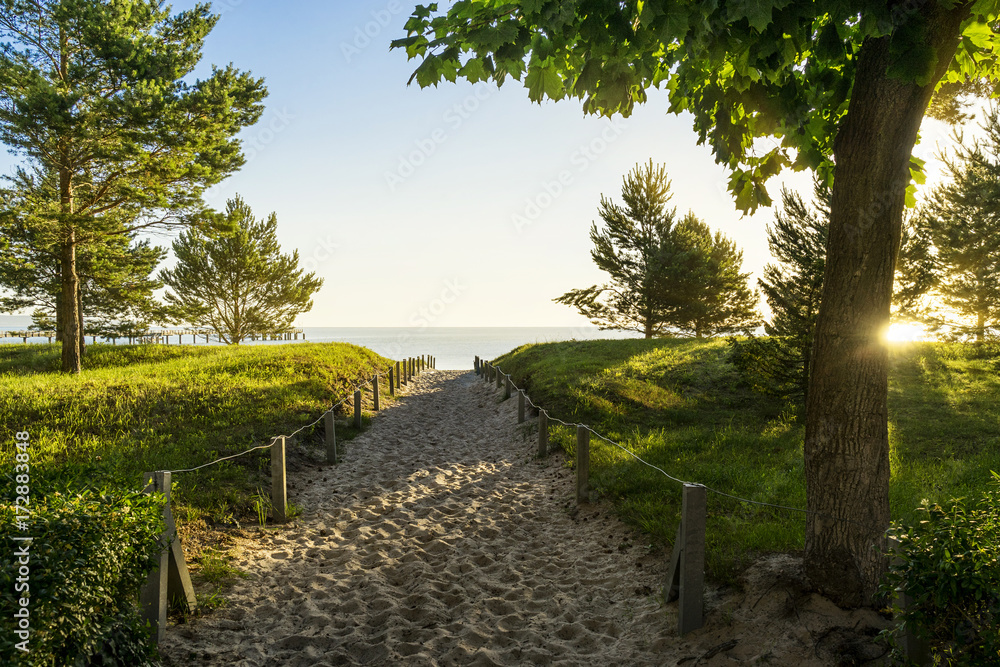 Obraz premium Strandzugang Binz