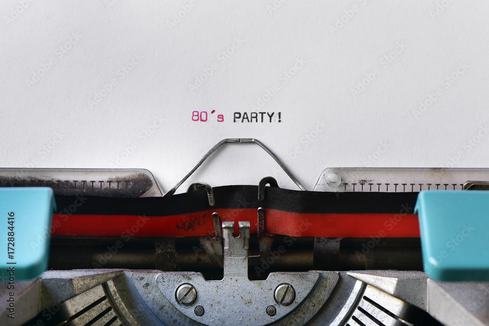 80's party! 80's party!