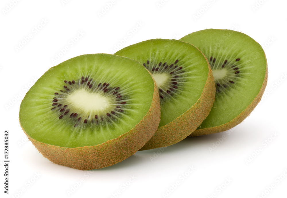 Sliced Kiwi fruit isolated on white background cutout Sliced Kiwi fruit isolated on white background cutout