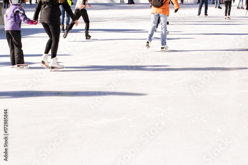 City ice skating rink