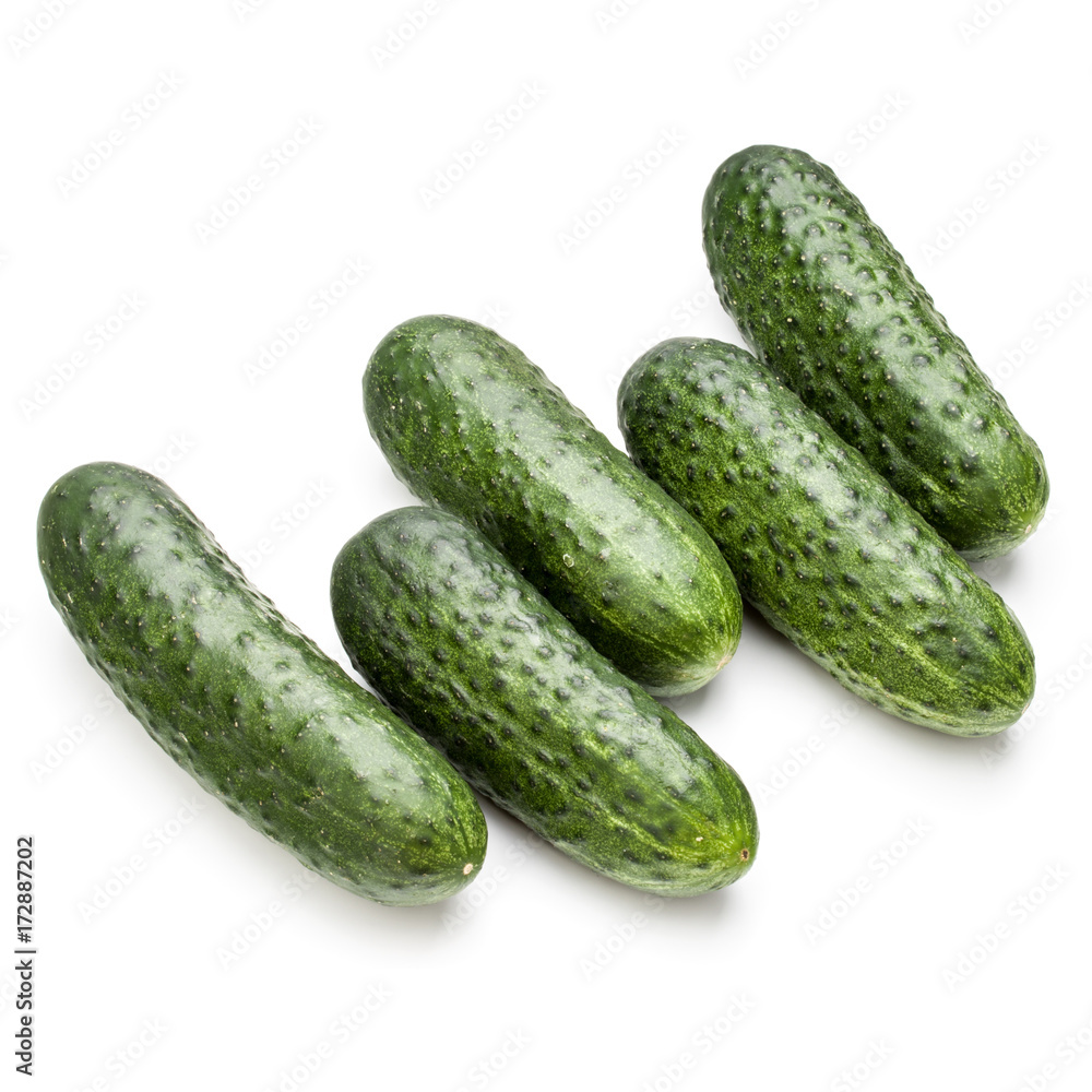 Cucumber vegetable isolated on white background cutout Cucumber vegetable isolated on white background cutout