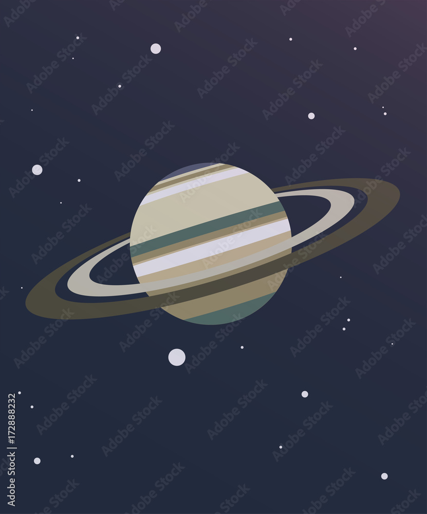 Naklejka premium Saturn Illustration