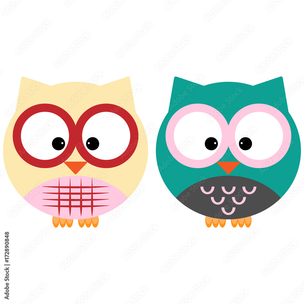 Fototapeta premium two owls