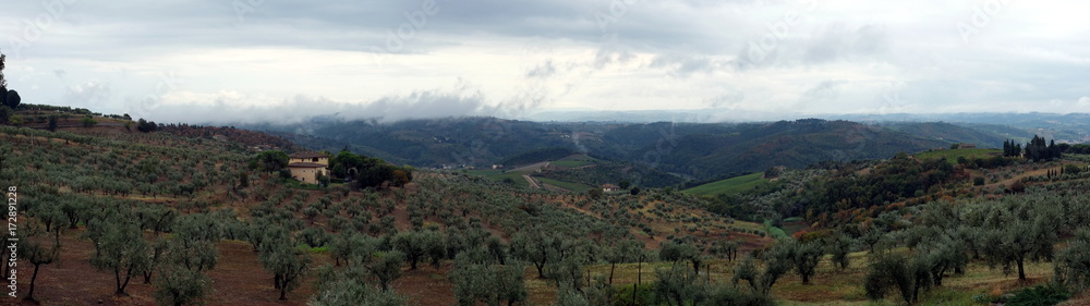 Tuscany hills landscape