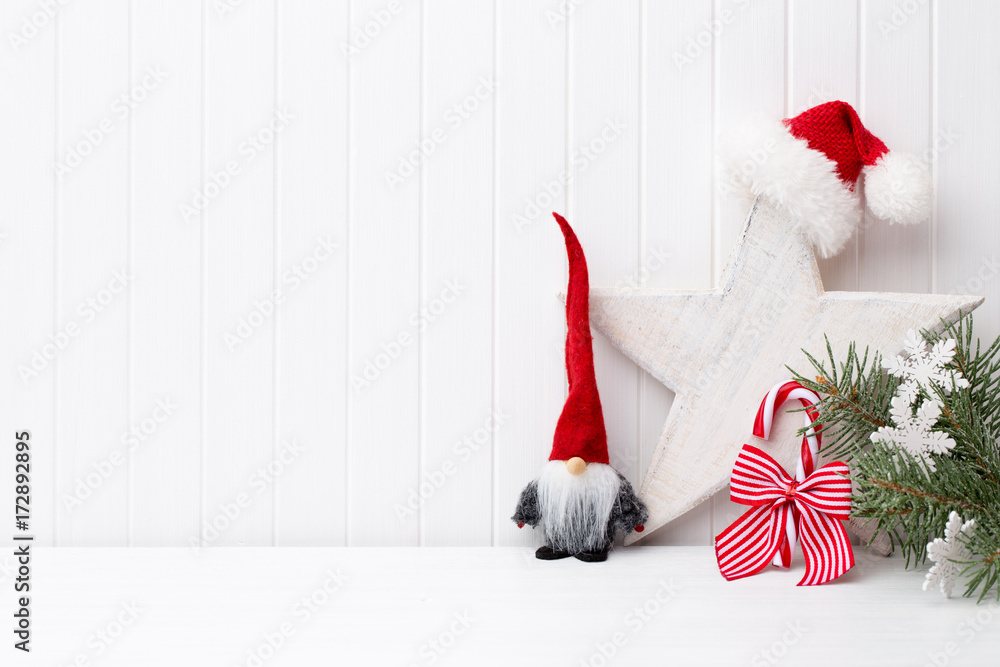 Obraz premium Christmas greeting card.