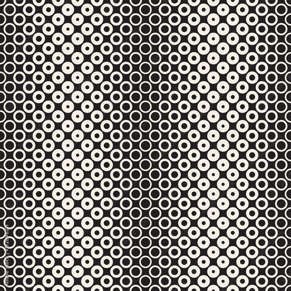 Abstract black and white pattern background. Seamless geometric circle halftone. Stylish modern texture
Abstract black and white pattern background. Seamless geometric circle halftone. Stylish modern texture