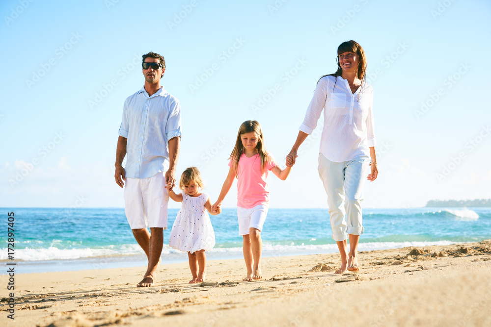 Happy Family on the Beach