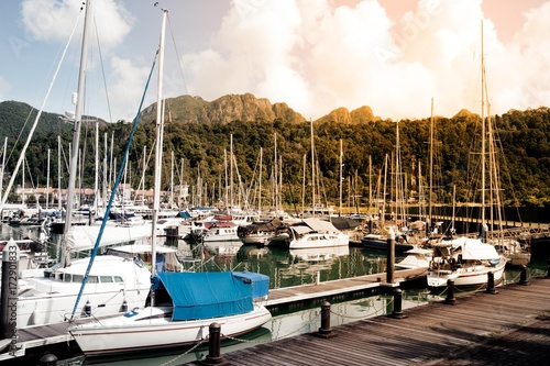 Perdana Quay is a modern swank complex located in Telaga Harbour Park of Pantai Kok area , Langkawi island in Malaysia. photo