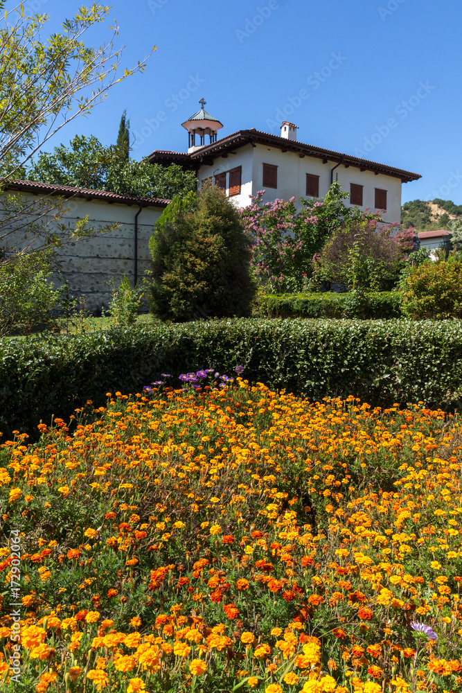 Obraz premium Outside view of Rozhen Monastery of the Nativity of the Mother of God, Blagoevgrad region, Bulgaria