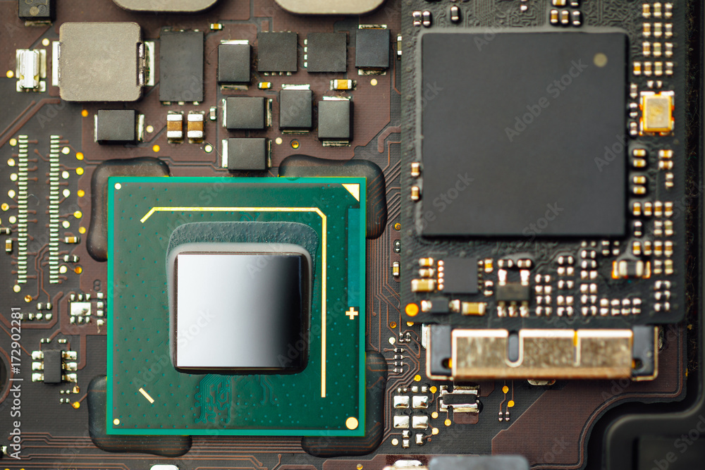 Fototapeta premium cpu processor of an laptop