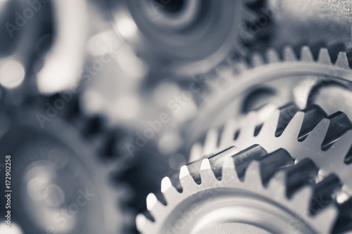 engine gear wheels, industrial background