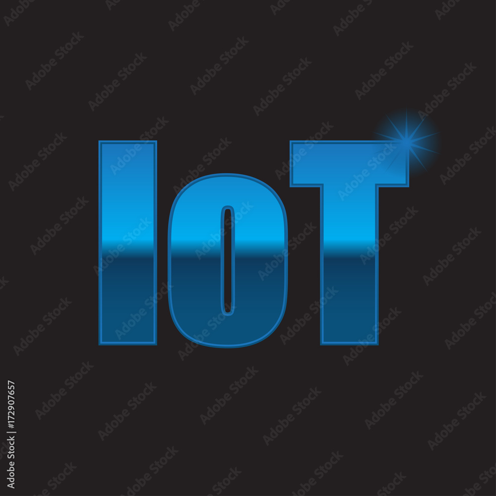 Internet of Things - IoT background / sign /icon/symbol with metallic design Internet of Things - IoT background / sign /icon/symbol with metallic design