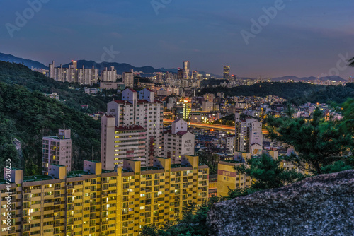 Photography seoul city night, skyline, south korea