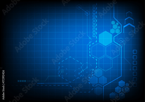 vector electronic interface technology, abstract background.