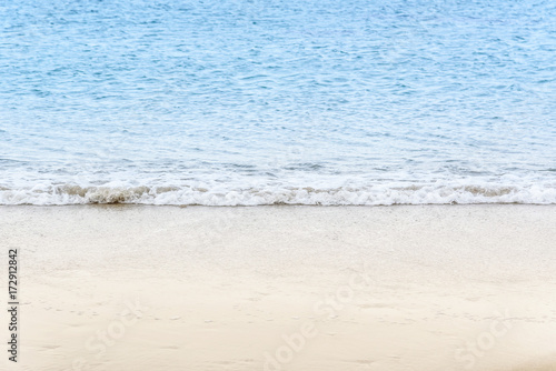blue sea wave on beach, vacation concept background