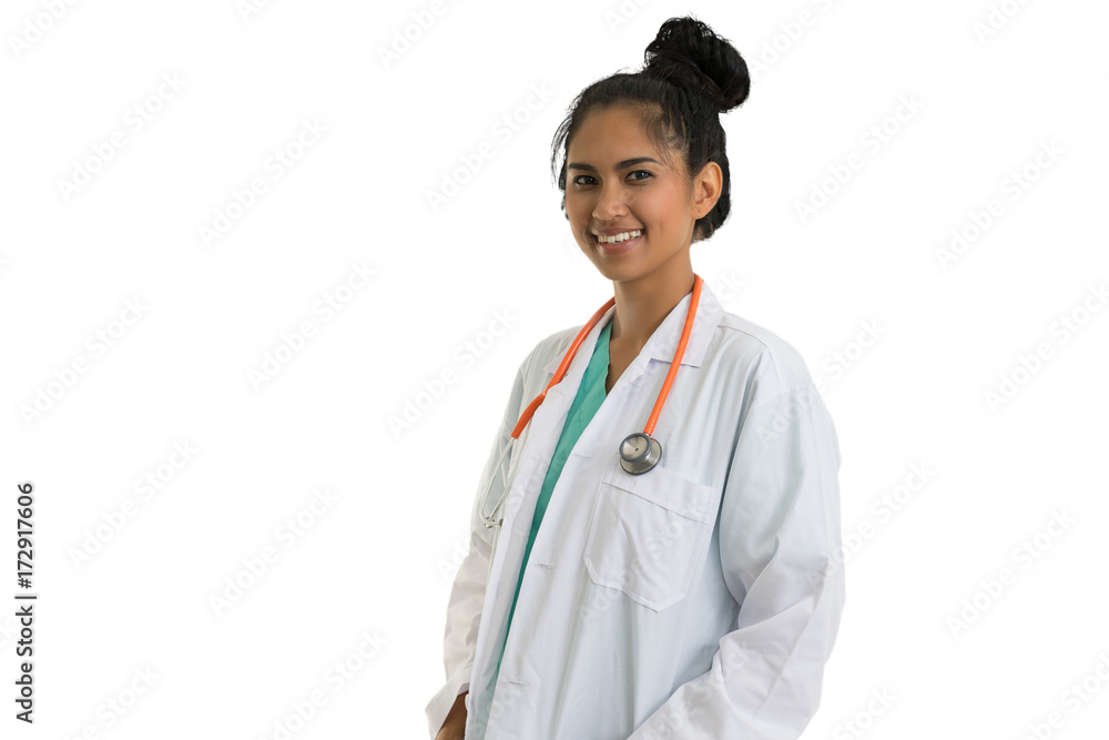 portrait medical doctor on white background portrait medical doctor on white background