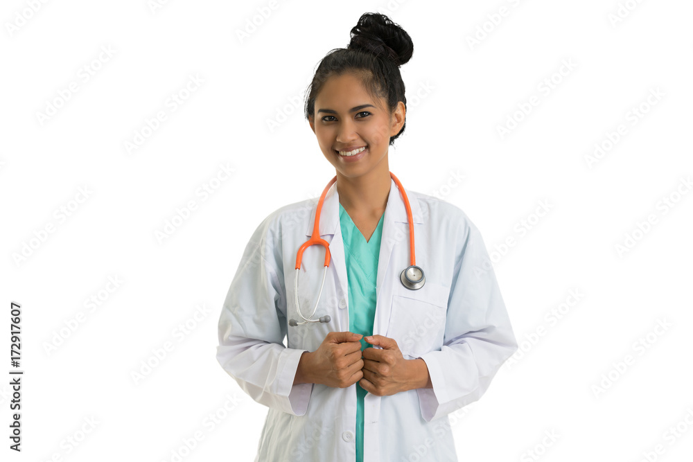 portrait medical doctor on white background portrait medical doctor on white background