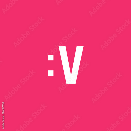Vector of facial expression emoticon