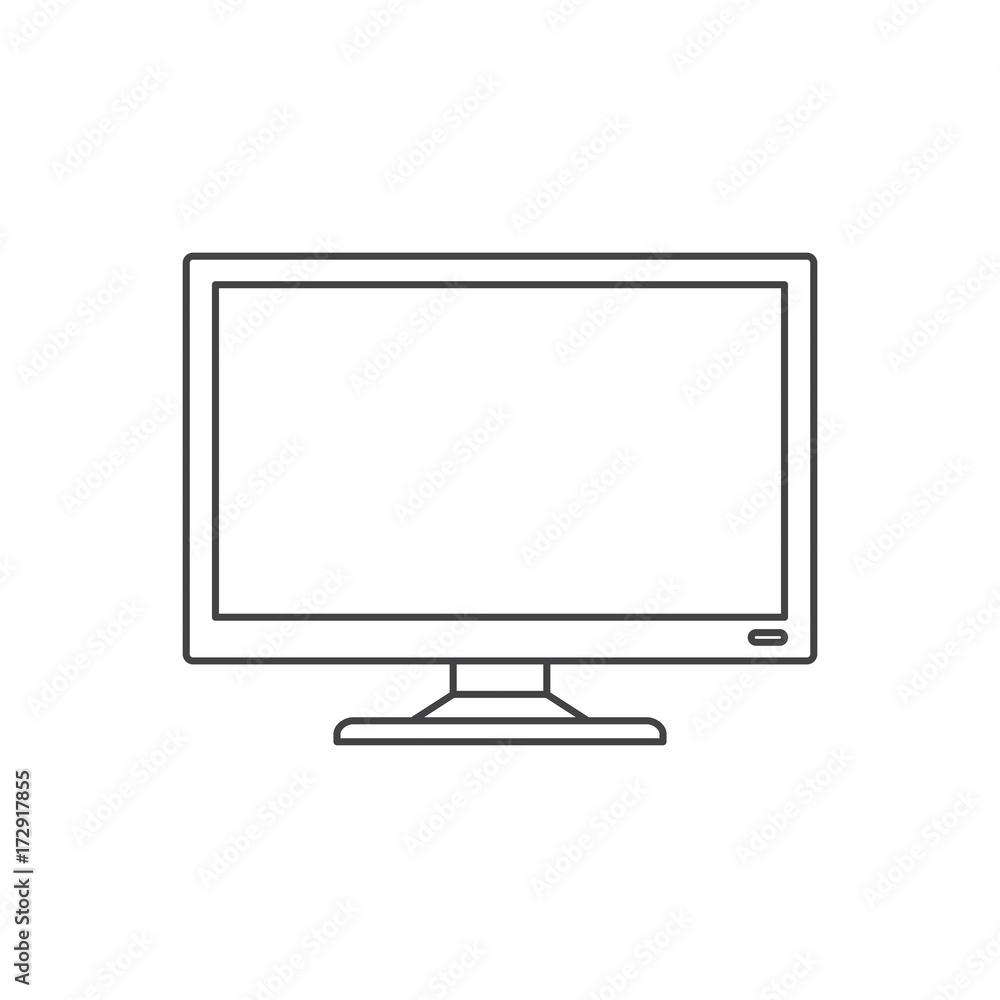 Vector of computer digital device Vector of computer digital device