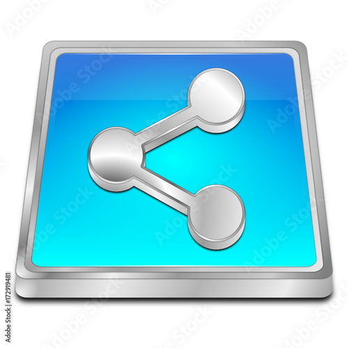 Share Button - 3D illustration