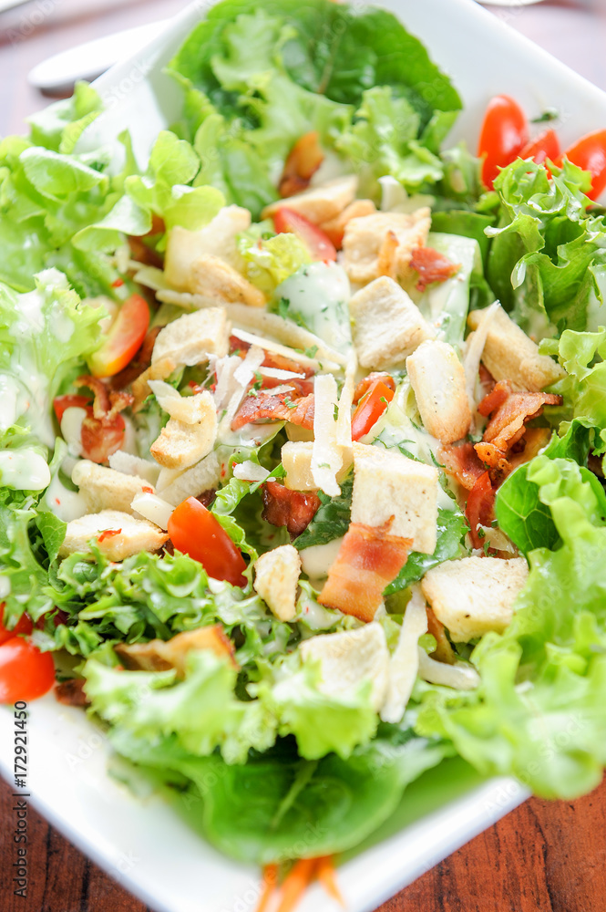 salad with bacon salad with bacon