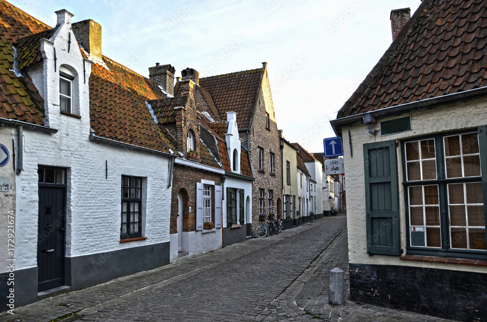 old cobblestone street