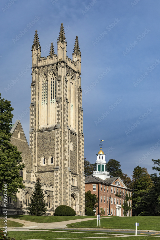Thompson Memorial Chapel in Williamstown, Berkshire County, Massachusetts Thompson Memorial Chapel in Williamstown, Berkshire County, Massachusetts