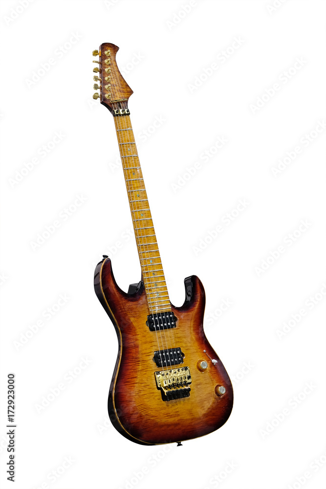 Fototapeta premium Guitar isolated under the white background