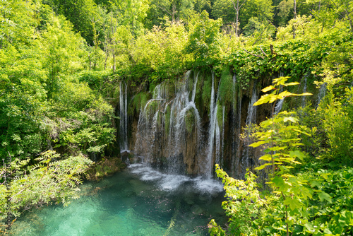 magnificent waterfalls in Plitvice National Park