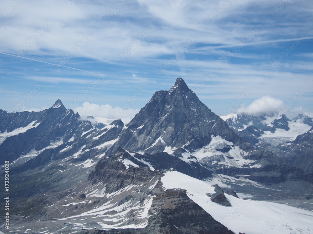 mountain landscape of Matterhorn, Switzerland mountain landscape of Matterhorn, Switzerland